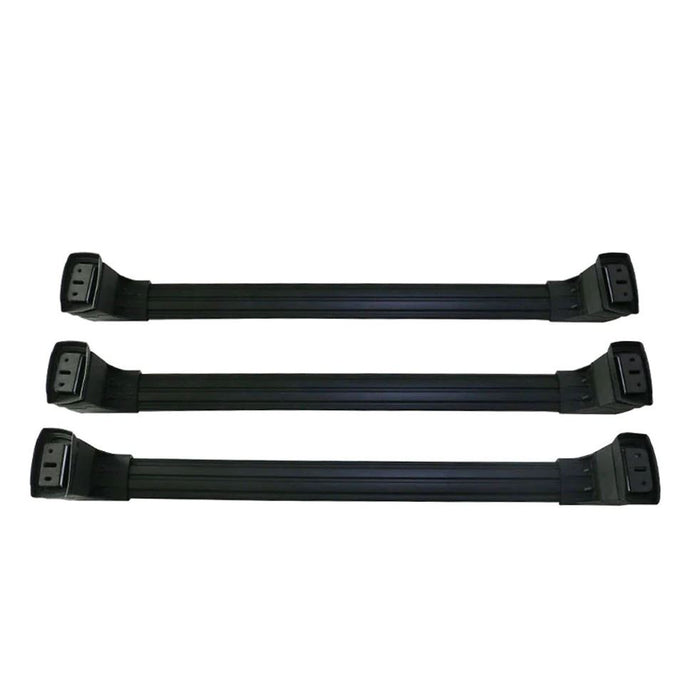 Omtec Set of 3 Roof Bars / Cross Rails Black for Nissan NV200 with Fix Points