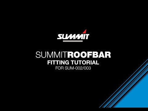 Summit Value Aluminium Roof Bars fits Mitsubishi Space Runner  1992-1998  Mpv 5-dr with Railing video fitting