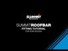 Summit Value Aluminium Roof Bars fits Subaru Impreza   1993-2010  Estate 5-dr with Railing video fitting