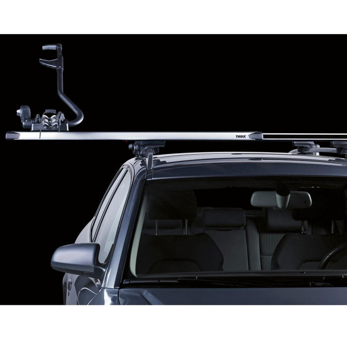 Thule SlideBar Evo Roof Bars Aluminum fits Ford Mustang Mach-E 2021- 5 doors with Normal Roof image 5