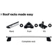 Thule SlideBar Evo Roof Bars Aluminum fits Fiat Panda Cross 2014- 5 doors with Raised Rails image 6