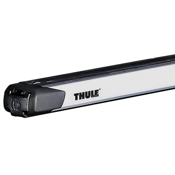 Thule SlideBar Evo Roof Bars Aluminum fits Tata Indigo 2004- 5 doors with Raised Rails image 9