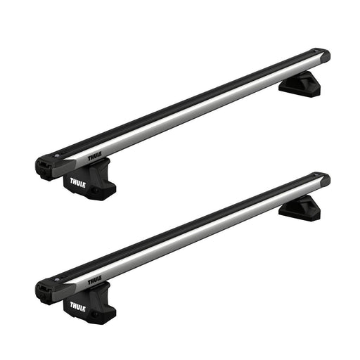 Thule SlideBar Evo Roof Bars Aluminum fits BMW 1 Series Hatchback 2012-2019 3-dr with Fixed Points image 1