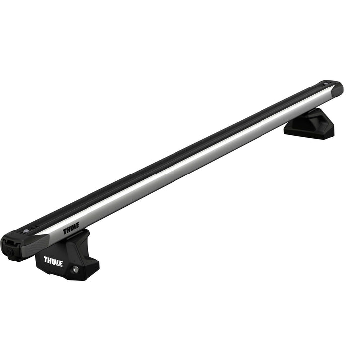 Thule SlideBar Evo Roof Bars Aluminum fits Volvo V40 Cross Country Hatchback 2013-2019 5-dr with Raised Rails and flush rail foot image 2