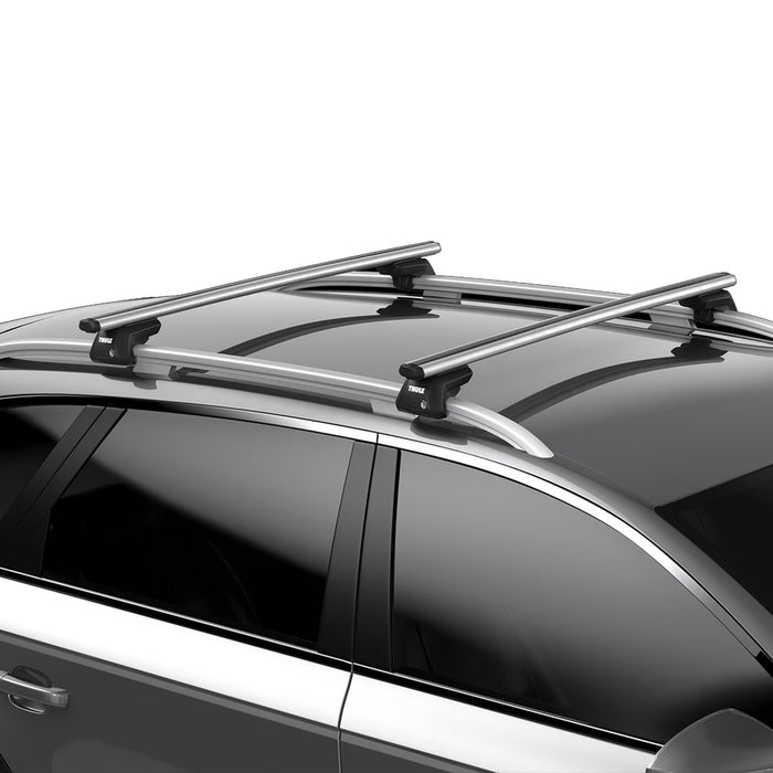 Thule SmartRack XT Roof Bars Aluminum fits Chevrolet Lacetti 2004-2011 5 doors with Raised Rails image 4