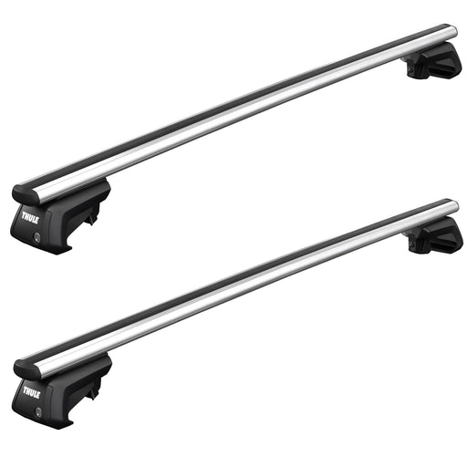 Thule SmartRack XT Roof Bars Aluminum fits Opel Astra Estate 1992-1997 5-dr with Raised Rails image 1
