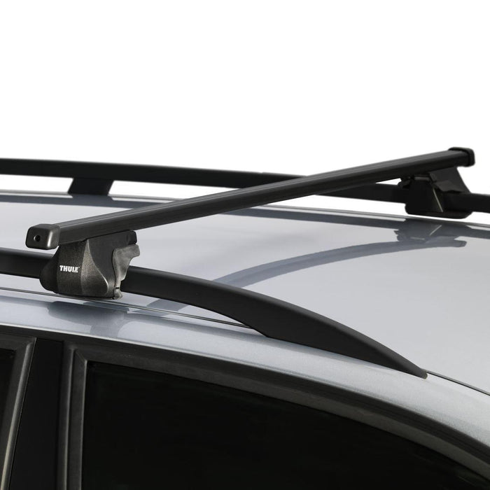 Thule SmartRack XT Roof Bars Black fits Kia Sportage SUV 2004-2010 5-dr with Raised Rails image 4