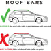 Summit Value Steel Roof Bars fits Nissan Almera MK2 1999-2006  Estate 5-dr with Railing image 4