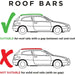 Summit Premium Steel Roof Bars fits Vauxhall Agila  2000-2007  Hatchback 5-dr with Railing image 7