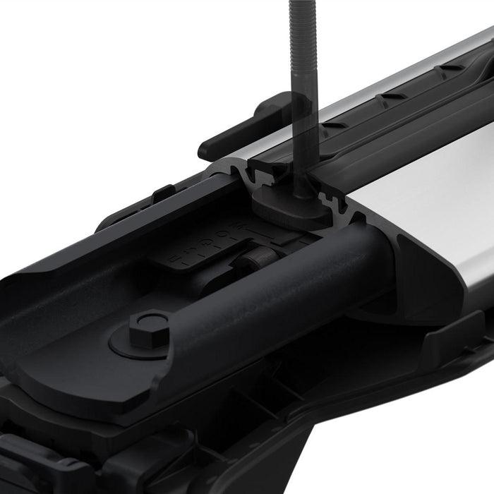 Thule WingBar Edge Roof Bars Aluminum fits Ford Ranger 2012- 4 doors with Normal Roof image 4