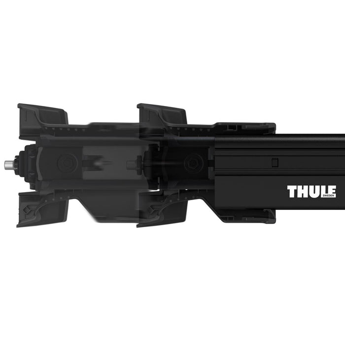 Thule WingBar Edge Roof Bars Black fits Toyota Verso MPV 2009-2018 5-dr with Raised Rails image 3