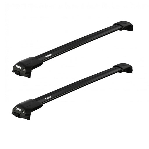 Thule WingBar Edge Roof Bars Black fits BMW 5 Series Touring Estate 1997-2000 5-dr with Raised Rails image 1
