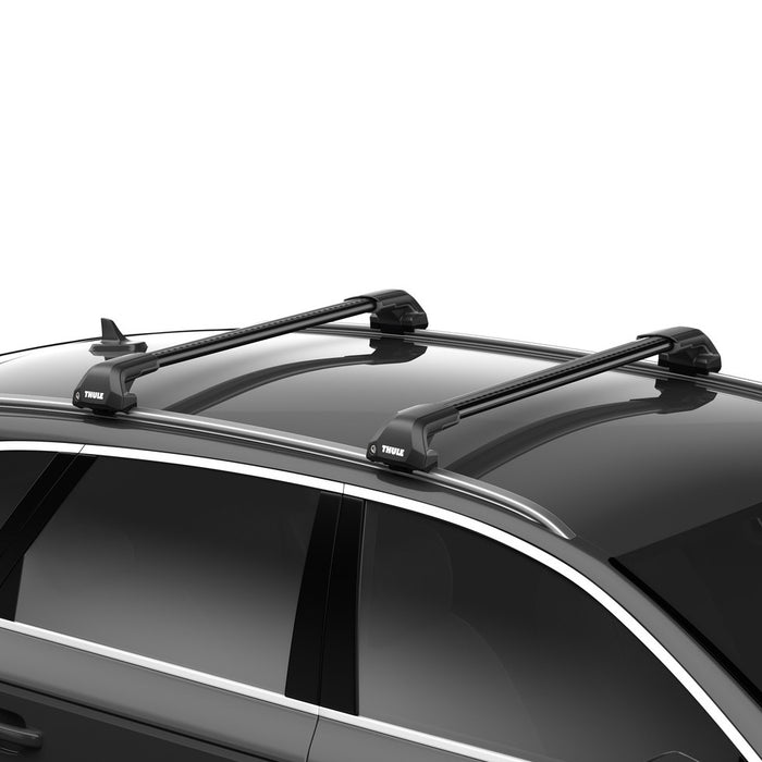 Thule WingBar Edge Roof Bars Black fits Dacia Duster SUV 2014-2017 5-dr with Raised Rails and flush rail foot image 7