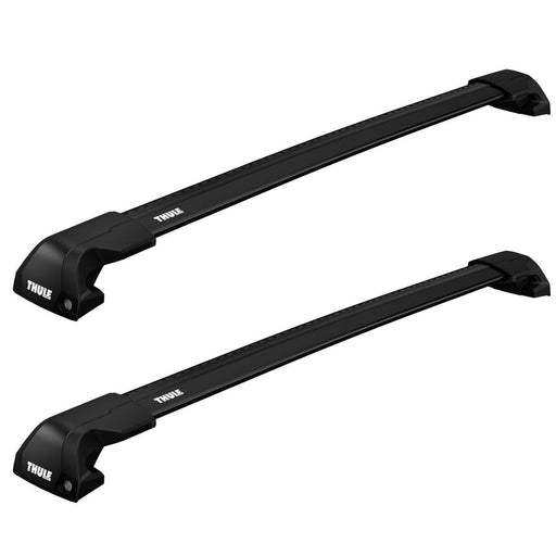 Thule WingBar Edge Roof Bars Black fits Holden Colorado7 SUV 2012-2016 5-dr with Flush Rails image 1