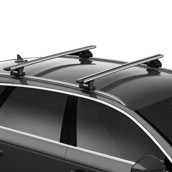 Thule WingBar Evo Roof Bars Aluminum fits Subaru Outback 2020- 5 doors with factory installed crossbar and flush rail foot image 9