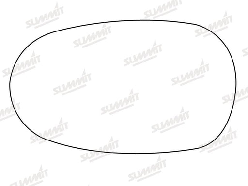 Summit Stick-On Standard Mirror Glass fits Jaguar X Type RHS LHS Summit - Bars 4 Cars