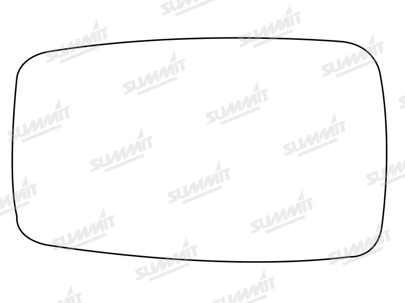 Summit Stick-On Anti Dazzle Mirror Glass fits Audi 80 on LHS Summit - Bars 4 Cars