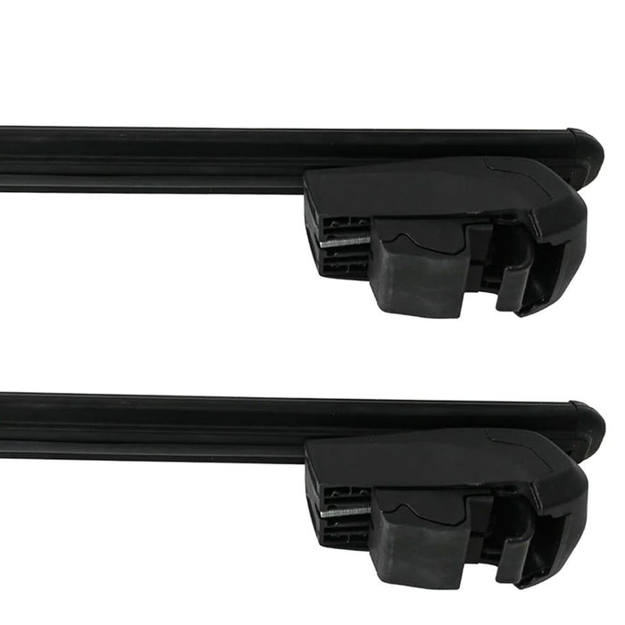 Roof Bars Rack Black fits Mitsubishi Outlander 2012-Onwards (GF) for Flush Rails 75KG