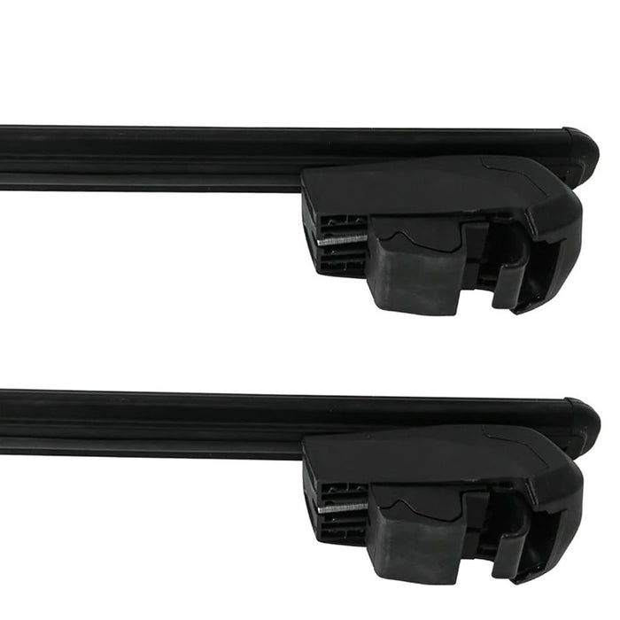 Roof Bars Rack Black fits Mitsubishi Outlander 2012-Onwards (GF) for Flush Rails 75KG Summit - Bars 4 Cars