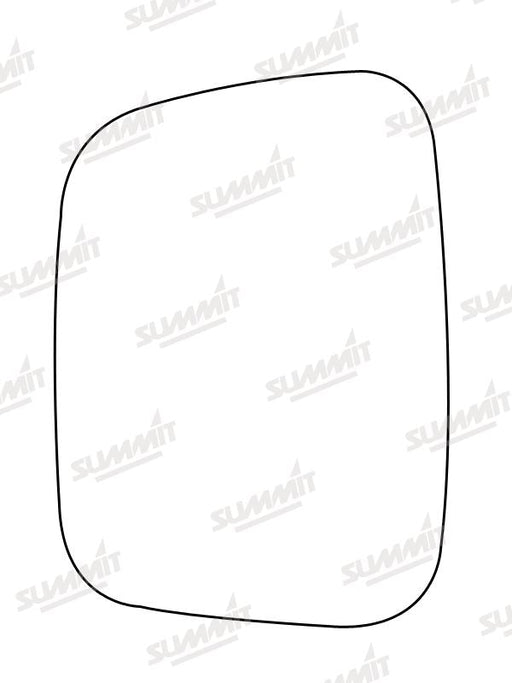 Summit Stick-On Commercial Mirror Glass fits VW Caddy 06 on T5 Caravelle 03 on LHS Summit - Bars 4 Cars