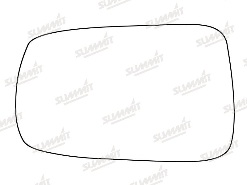 Summit Stick-On Standard Mirror Glass fits Honda Concerto LHS Summit - Bars 4 Cars