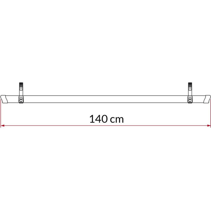 Fiamma Rail Quick 140 Red L80 Only: Quick bike rail in red for L80 only Fiamma - Bars 4 Cars