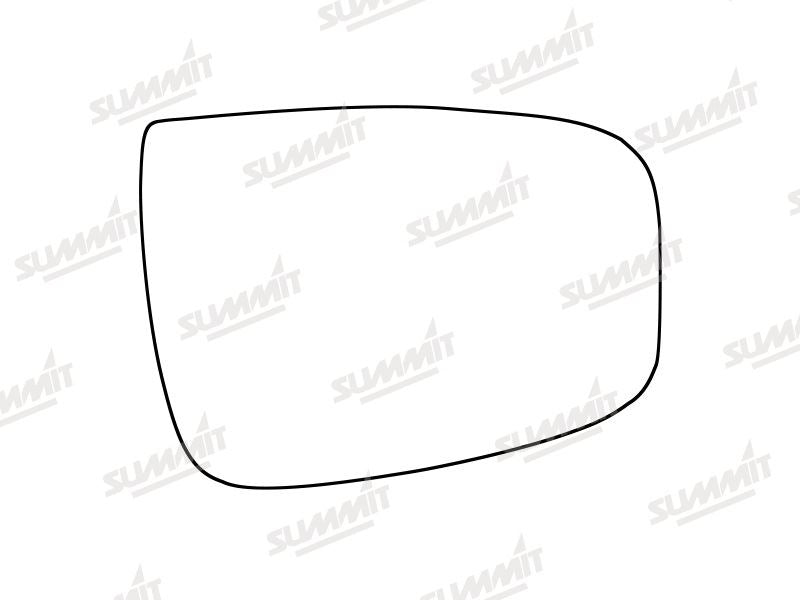 Summit Stick-On Standard Mirror Glass fits Hyundai IX20 10-20 RHS Summit - Bars 4 Cars