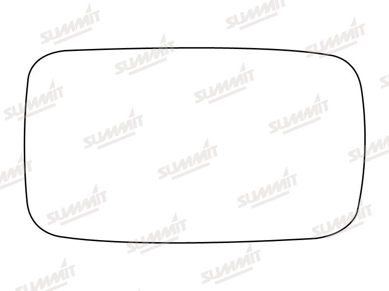 Summit Stick-On Standard Mirror Glass fits Ford Fiesta 89 to 94 RHS LHS Summit - Bars 4 Cars