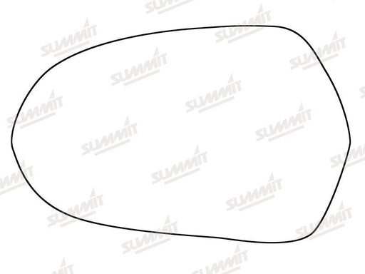 Summit Heated Backing Plate with Standard Glass fits Audi A6 12 On LHS Summit - Bars 4 Cars