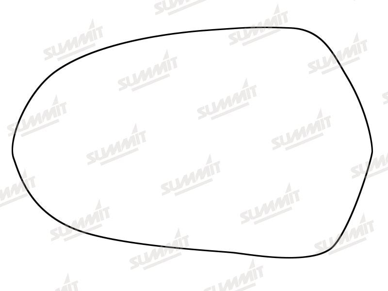Summit Heated Backing Plate with Standard Glass fits Audi A6 12 On LHS Summit - Bars 4 Cars