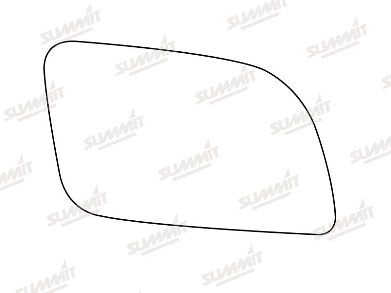 Summit Stick-On Standard Mirror Glass fits VW Polo 02 to 05 RHS Summit - Bars 4 Cars