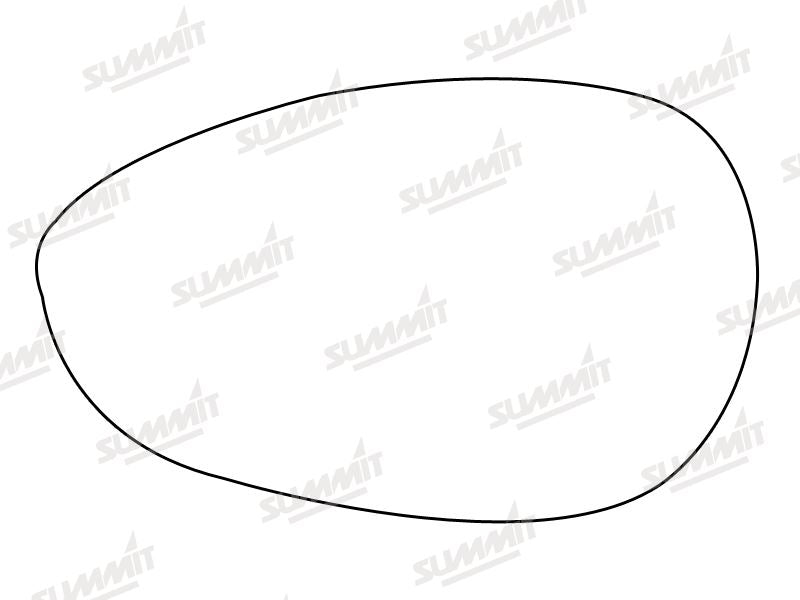 Summit Heated Base Plate With Standard Mirror Glass fits Fiat 500 Punto 05 on LHS Summit - Bars 4 Cars