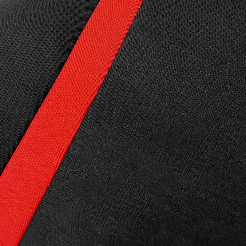 Sakura Greenwich Red and Black Full Front Rear Seat Covers Set Sakura - Bars 4 Cars