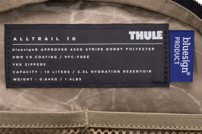Thule AllTrail hydration pack 10L black Thule - Bars 4 Cars