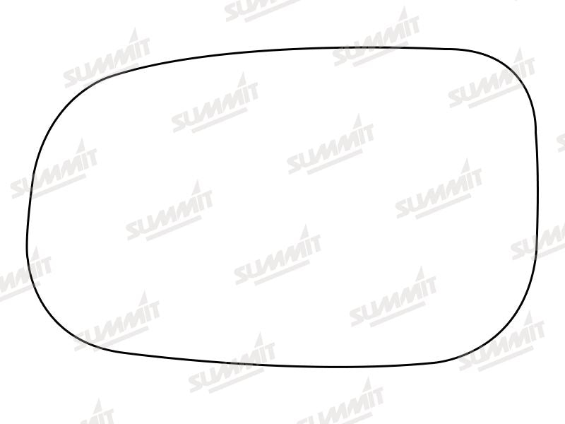Summit Stick-On Standard Mirror Glass fits Volvo S40, S60, S80 C30 LHS Summit - Bars 4 Cars