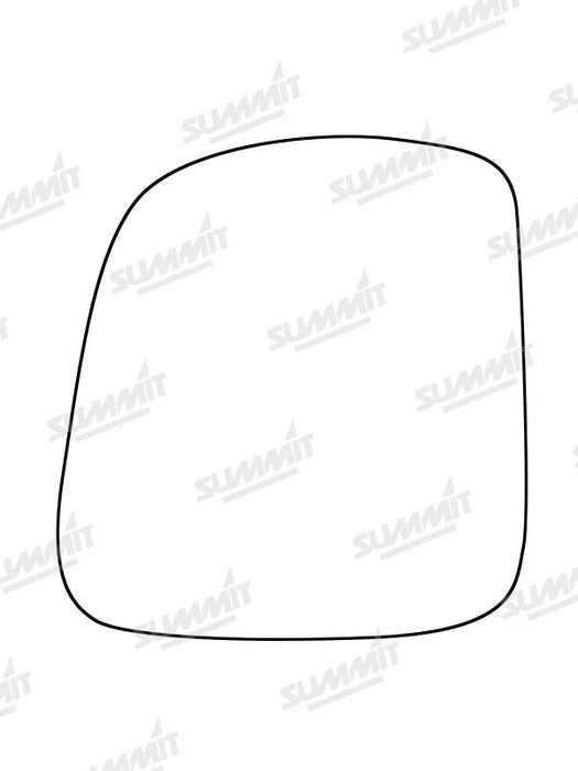 Summit Stick-On Commercial Mirror Glass fits VW Caddy 06 on / T5 Caravelle 03 on RHS Summit - Bars 4 Cars