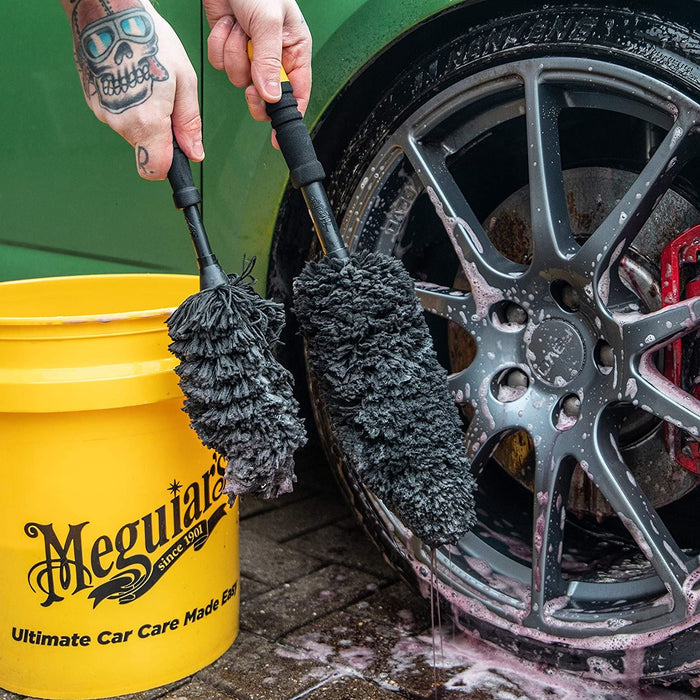2x Meguiar's X1901EU Supreme Wheel Brush Large Meguiar's - Bars 4 Cars