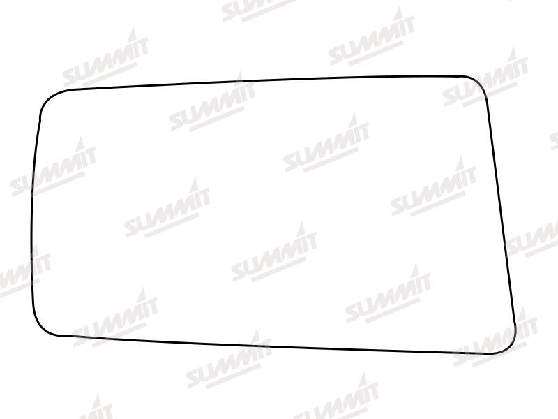 Summit Stick-On Standard Mirror Glass fits Daihatsu Charade RHS Summit - Bars 4 Cars