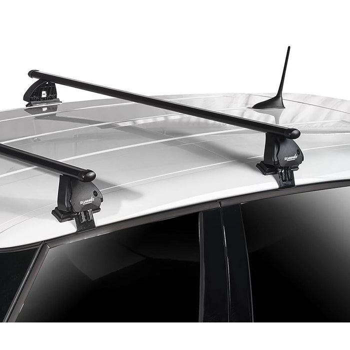 Summit SUP-088  Premium Multi Fit Roof Bars, Black Steel, Set of 2