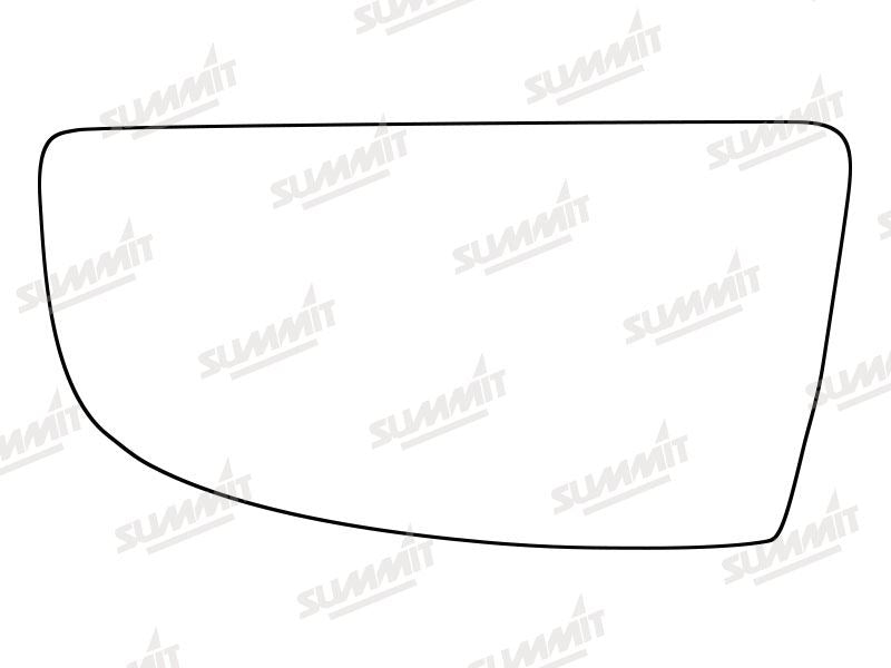 Summit Stick-On Commercial Lower Blind-Spot Mirror Glass fits Ford Transit LHS Summit - Bars 4 Cars