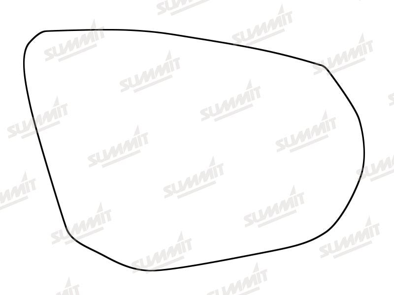 Summit Stick-On Standard Mirror Glass fits Audi Q2 16 on RHS Summit - Bars 4 Cars