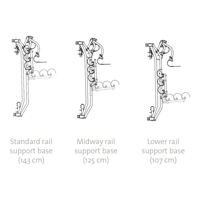 Fiamma Carry-Bike Frame Sprinter 3 Bikes Deep Black Fiamma - Bars 4 Cars