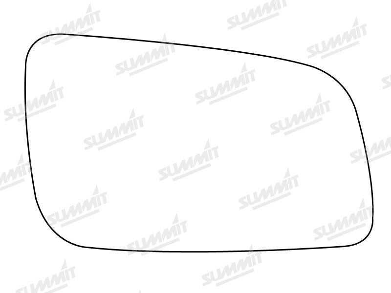 Summit Stick-On Standard Mirror Glass fits Vauxhall Astra 98 on RHS Summit - Bars 4 Cars