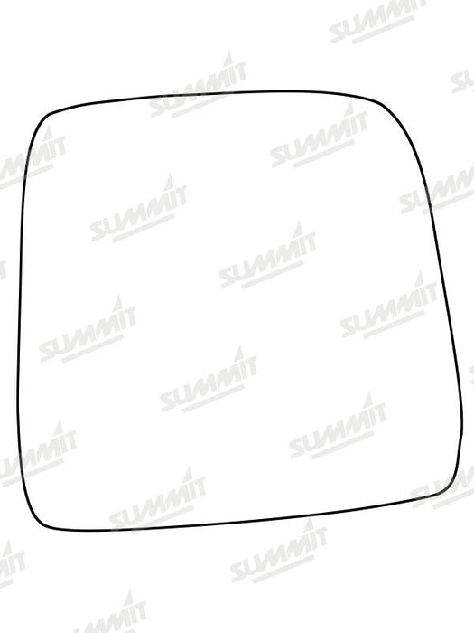 Summit Stick-On Standard Mirror Glass fits Suzuki Jimny 98 to 07 RHS Summit - Bars 4 Cars