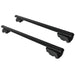 Roof Bars Rack Black fits Hyundai Santa Fe 2019-On (TM) for Flush Rails 75KG Summit - Bars 4 Cars