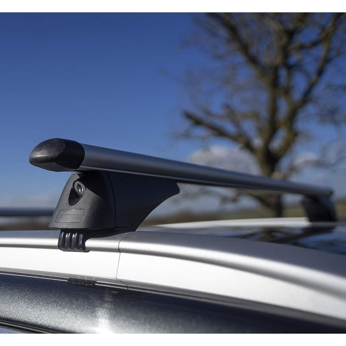 Summit SUM-005 Locking Roof Bars in Aluminium (Pair of) For Cars with ...