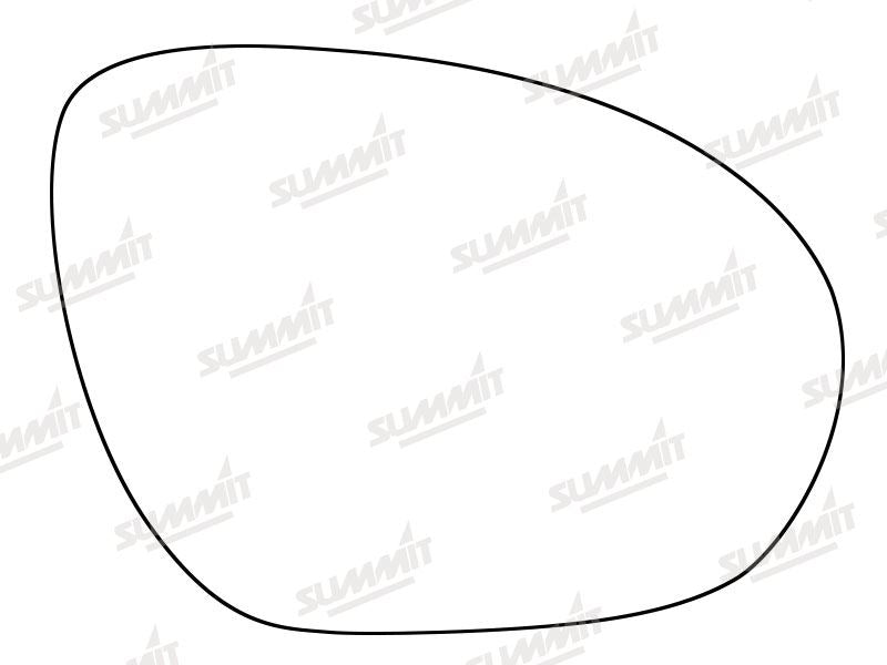 Summit Stick-On Standard Mirror Glass fits Nissan Juke 10 on RHS Summit - Bars 4 Cars