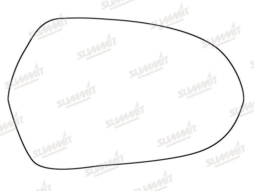 Summit Heated Backing Plate with Standard Glass fits Audi A6 12 On RHS Summit - Bars 4 Cars