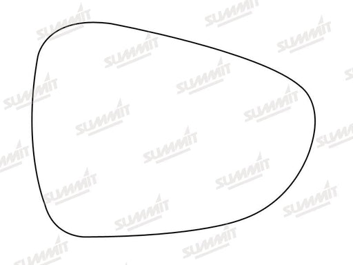 Summit Stick-On Standard Mirror Glass fits Citroen C5 08 on RHS Summit - Bars 4 Cars
