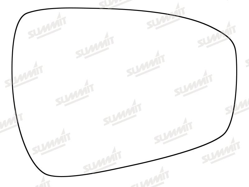 Summit Stick-On Standard Mirror Glass fits Ford Mondeo 12 on RHS Summit - Bars 4 Cars